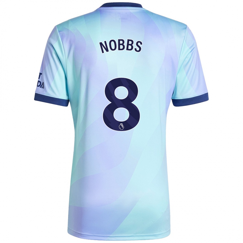 Niño Camiseta Nobbs #8 Agua Equipación Tercera 2024/25 La Camisa Argentina