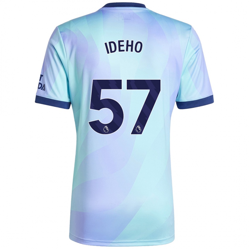 Niño Camiseta Joel Ideho #57 Agua Equipación Tercera 2024/25 La Camisa Argentina