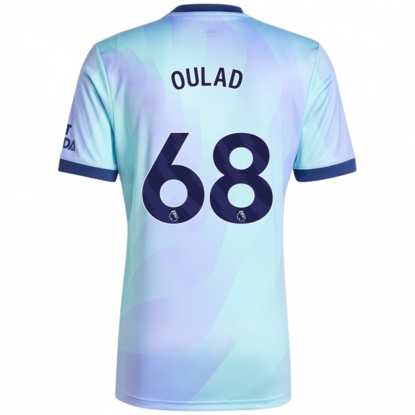 Niño Camiseta Salah-Eddine Oulad M'hand #68 Agua Equipación Tercera 2024/25 La Camisa Argentina