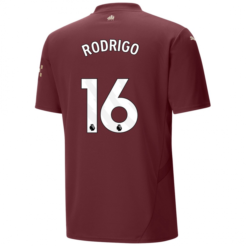 Niño Camiseta Rodrigo Hernandez #16 Granate Equipación Tercera 2024/25 La Camisa Argentina