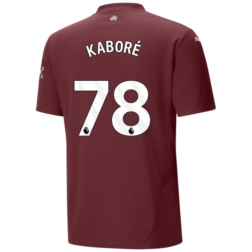 Niño Camiseta Issa Kabore #78 Granate Equipación Tercera 2024/25 La Camisa Argentina