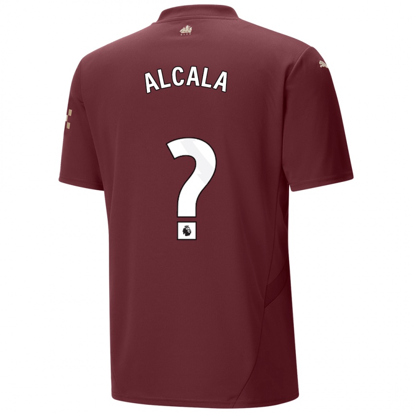 Niño Camiseta Álex Alcalá #0 Granate Equipación Tercera 2024/25 La Camisa Argentina