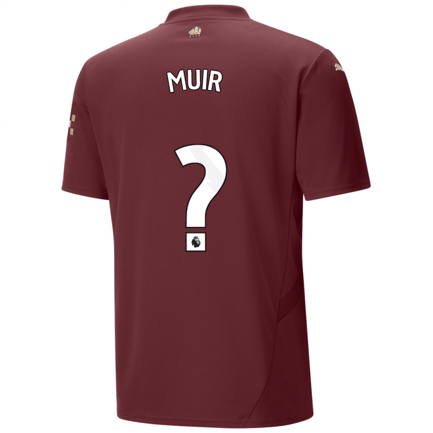 Niño Camiseta Ashton Muir #0 Granate Equipación Tercera 2024/25 La Camisa Argentina