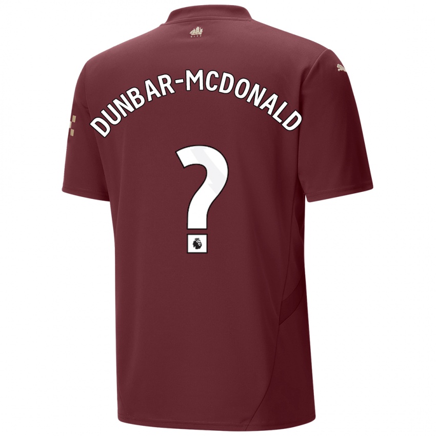 Niño Camiseta Christian Dunbar-Mcdonald #0 Granate Equipación Tercera 2024/25 La Camisa Argentina