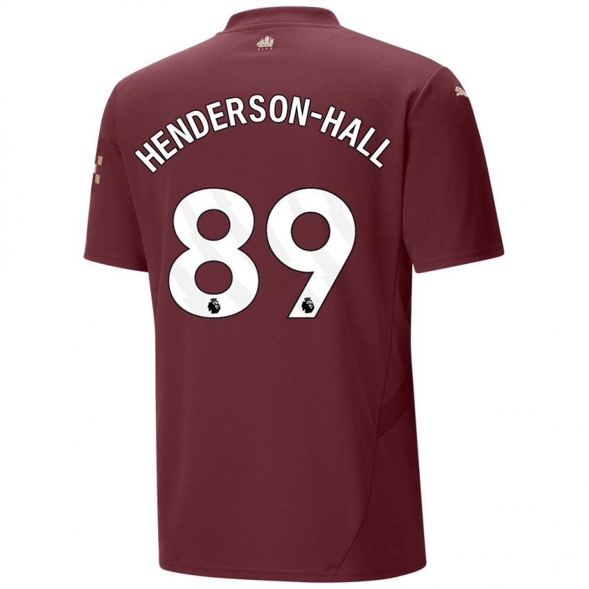 Niño Camiseta Matty Henderson-Hall #89 Granate Equipación Tercera 2024/25 La Camisa Argentina