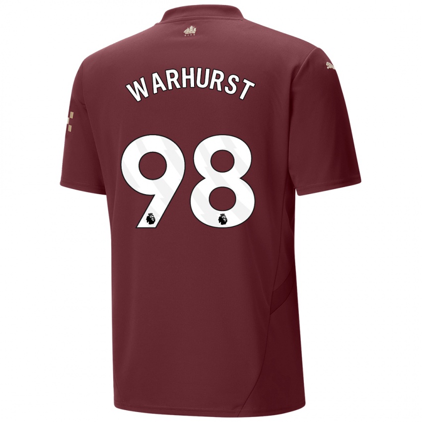 Niño Camiseta Matthew Warhurst #98 Granate Equipación Tercera 2024/25 La Camisa Argentina