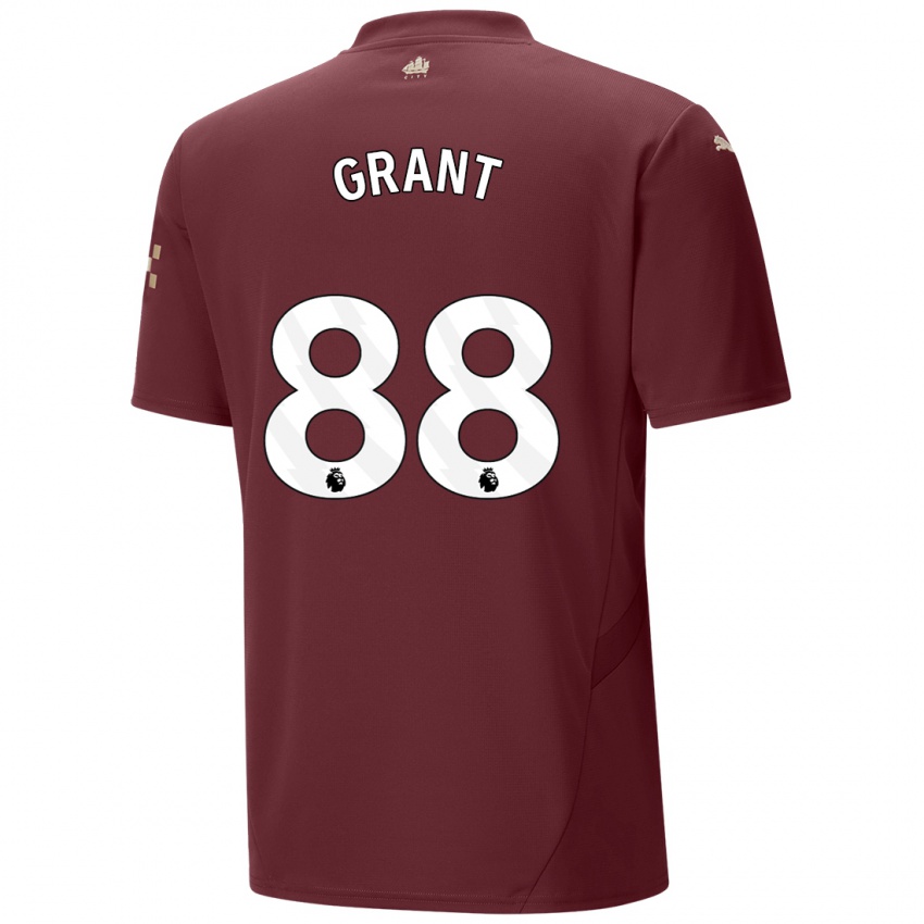 Niño Camiseta True Grant #88 Granate Equipación Tercera 2024/25 La Camisa Argentina