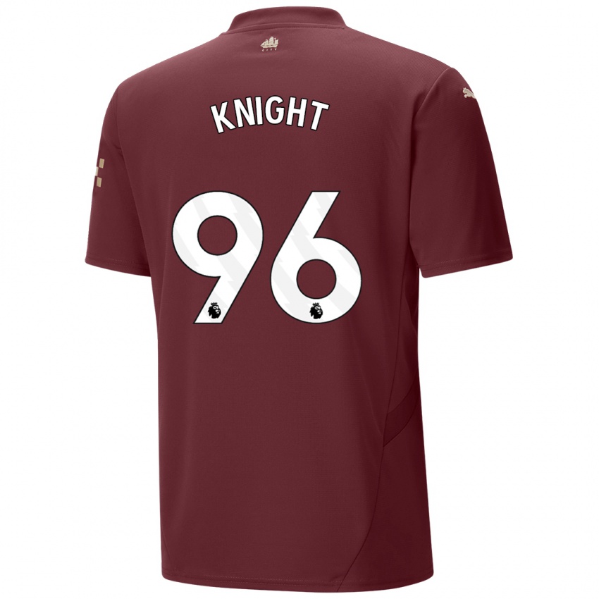 Niño Camiseta Ben Knight #96 Granate Equipación Tercera 2024/25 La Camisa Argentina