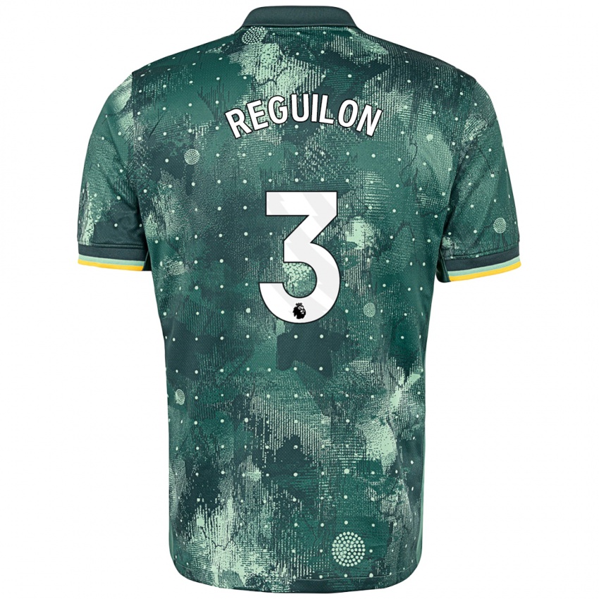 Niño Camiseta Sergio Reguilon #3 Verde Menta Equipación Tercera 2024/25 La Camisa Argentina