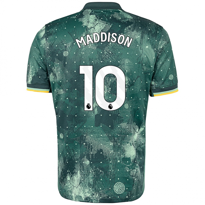 Niño Camiseta James Maddison #10 Verde Menta Equipación Tercera 2024/25 La Camisa Argentina