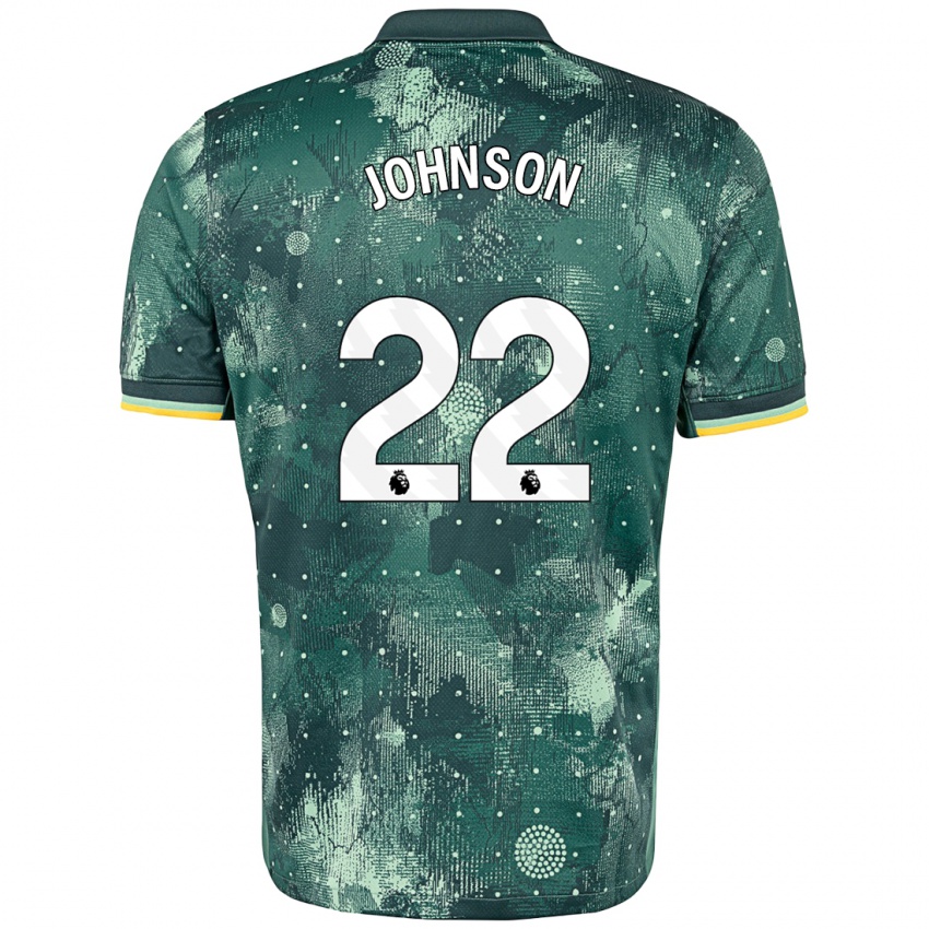 Niño Camiseta Brennan Johnson #22 Verde Menta Equipación Tercera 2024/25 La Camisa Argentina