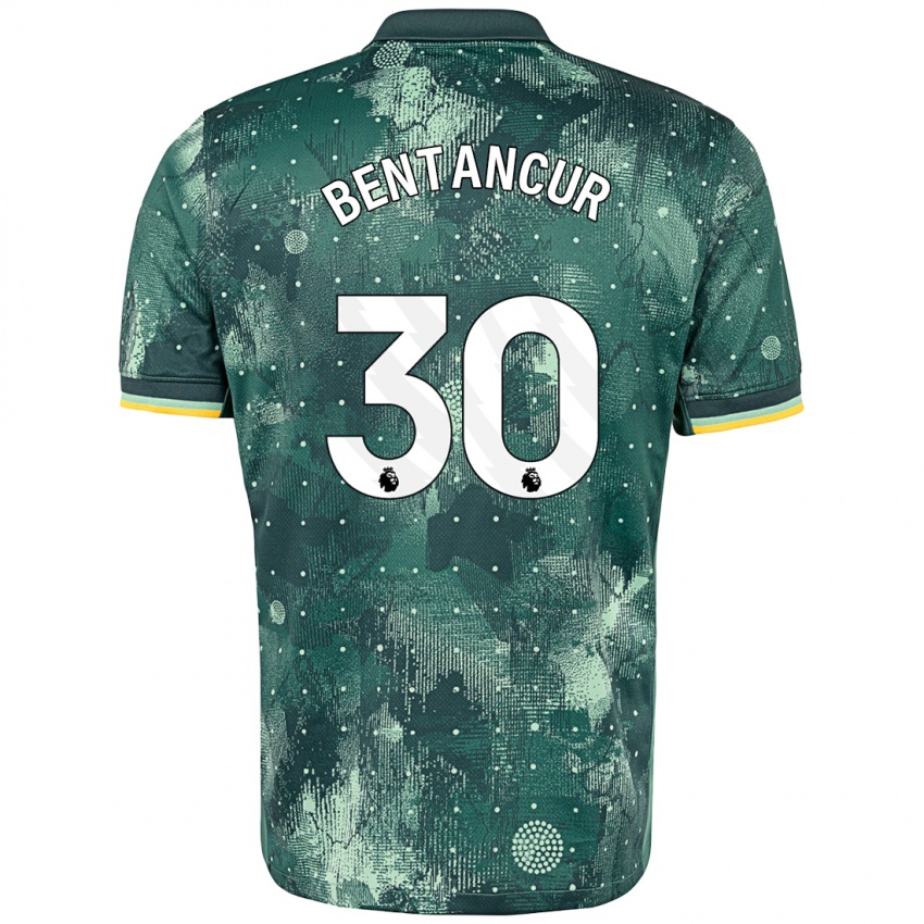 Niño Camiseta Rodrigo Bentancur #30 Verde Menta Equipación Tercera 2024/25 La Camisa Argentina