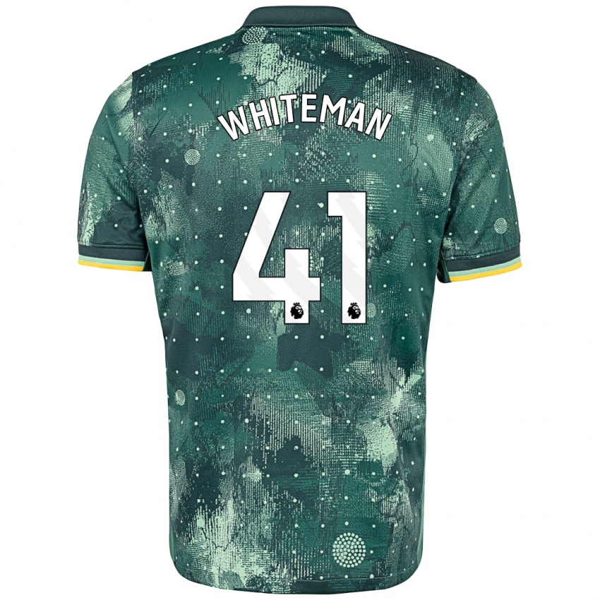 Niño Camiseta Alfie Whiteman #41 Verde Menta Equipación Tercera 2024/25 La Camisa Argentina