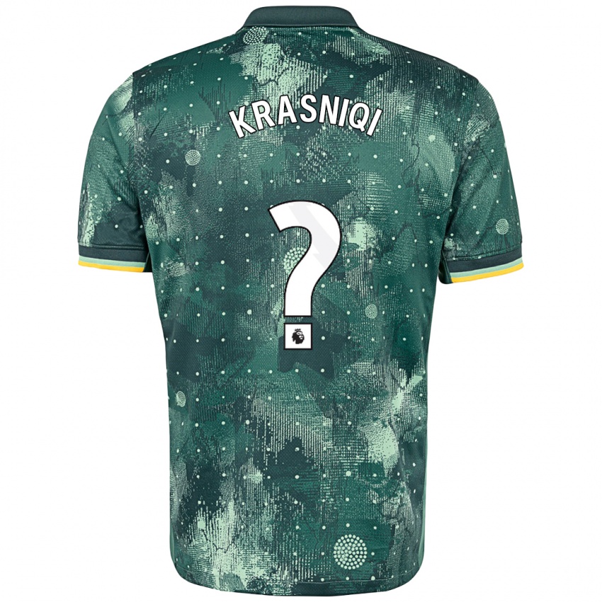 Niño Camiseta Elliot Krasniqi #0 Verde Menta Equipación Tercera 2024/25 La Camisa Argentina