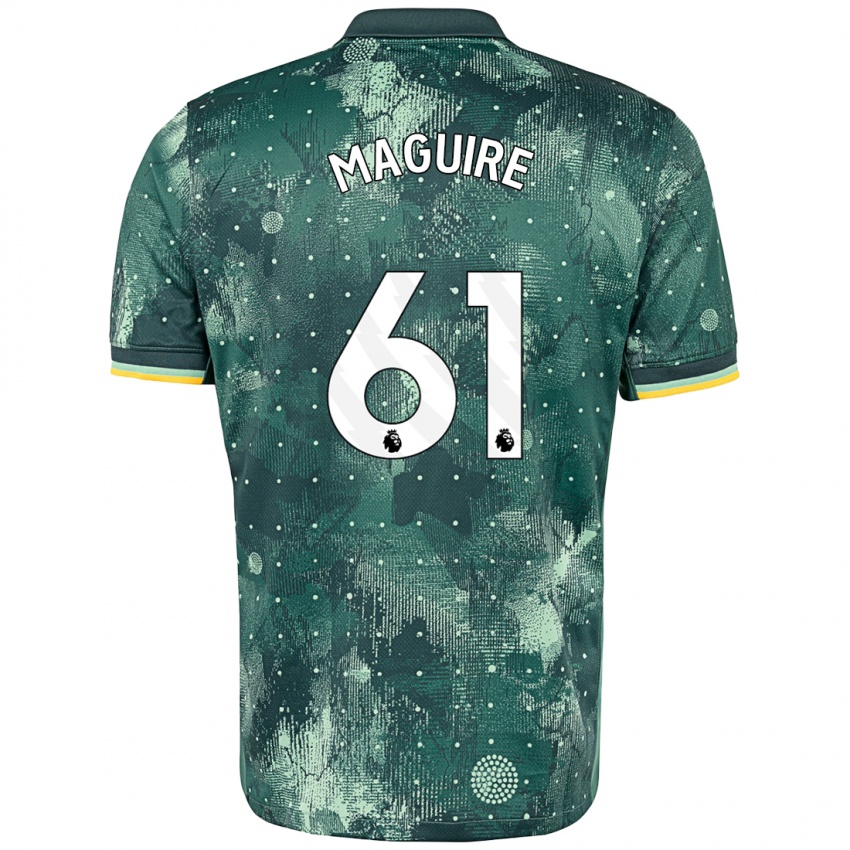 Niño Camiseta Aaron Maguire #61 Verde Menta Equipación Tercera 2024/25 La Camisa Argentina