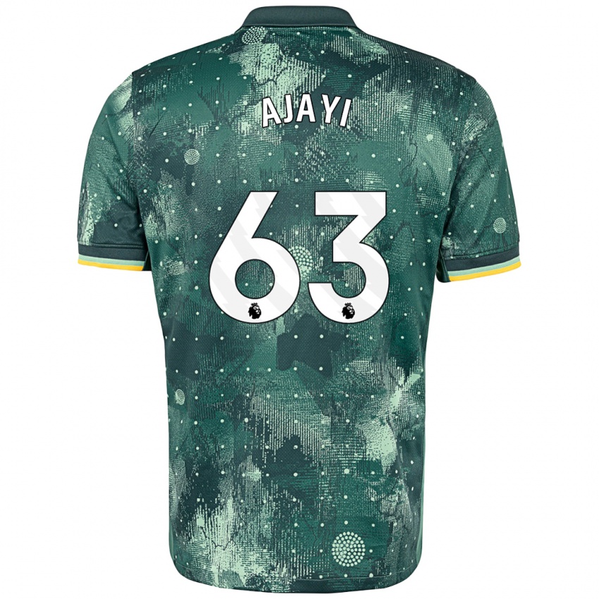 Niño Camiseta Damola Ajayi #63 Verde Menta Equipación Tercera 2024/25 La Camisa Argentina