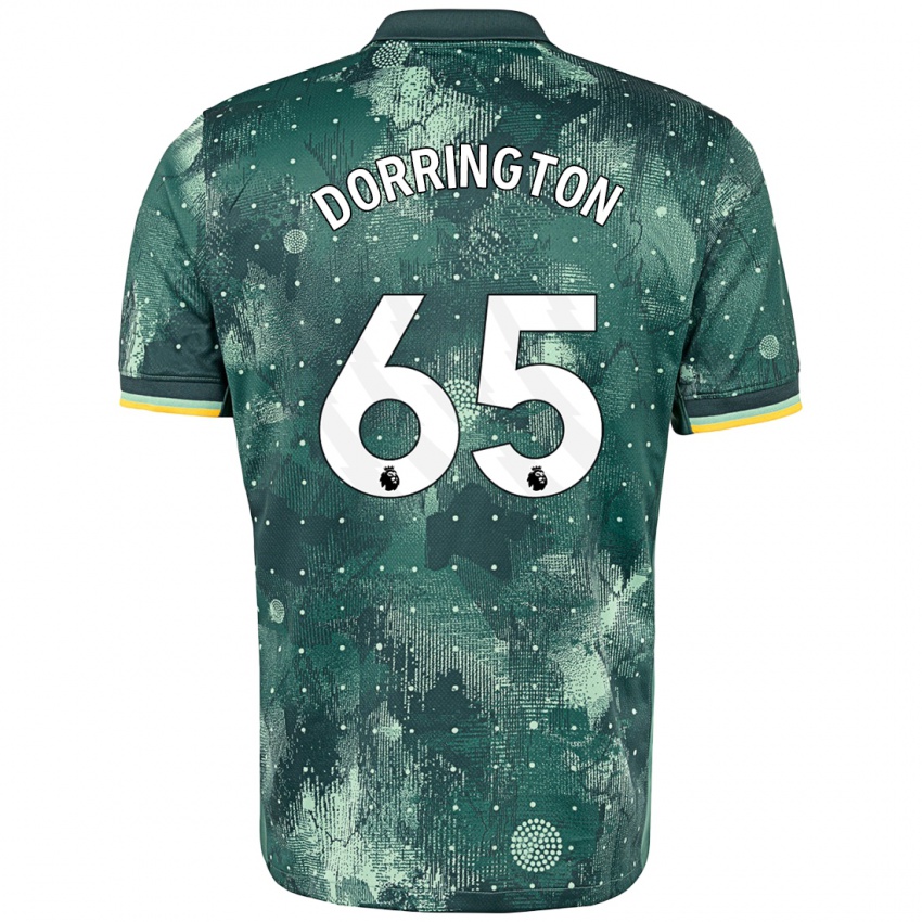 Niño Camiseta Alfie Dorrington #65 Verde Menta Equipación Tercera 2024/25 La Camisa Argentina