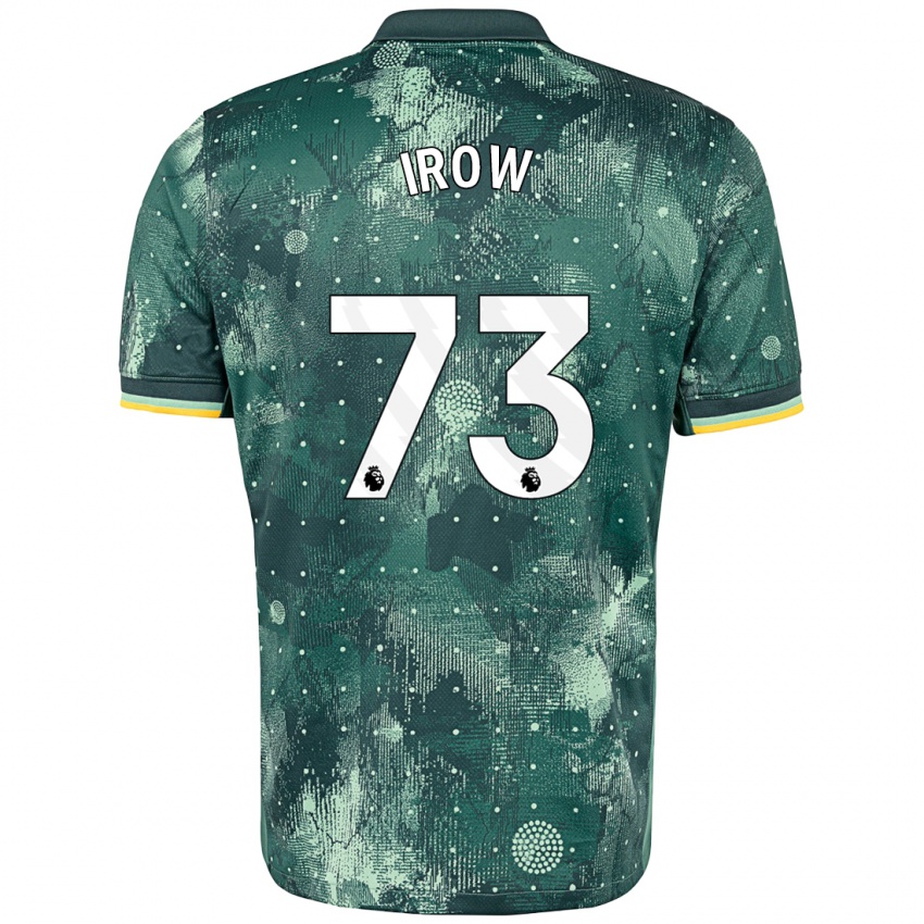 Niño Camiseta Oliver Irow #73 Verde Menta Equipación Tercera 2024/25 La Camisa Argentina