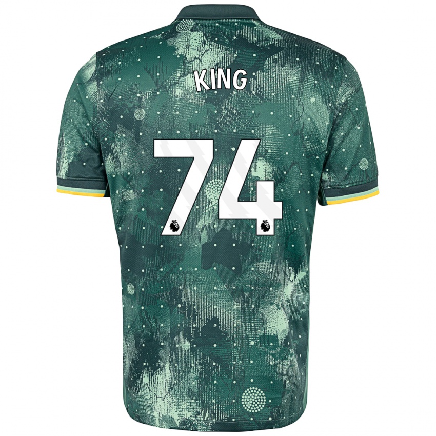 Niño Camiseta Maeson King #74 Verde Menta Equipación Tercera 2024/25 La Camisa Argentina