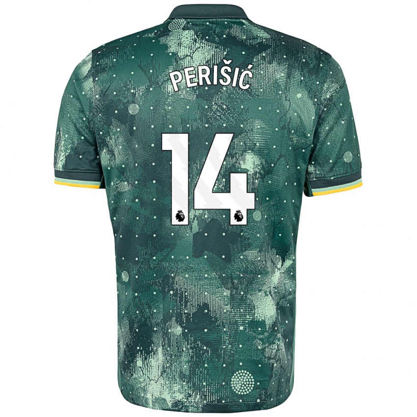 Niño Camiseta Ivan Perisic #14 Verde Menta Equipación Tercera 2024/25 La Camisa Argentina