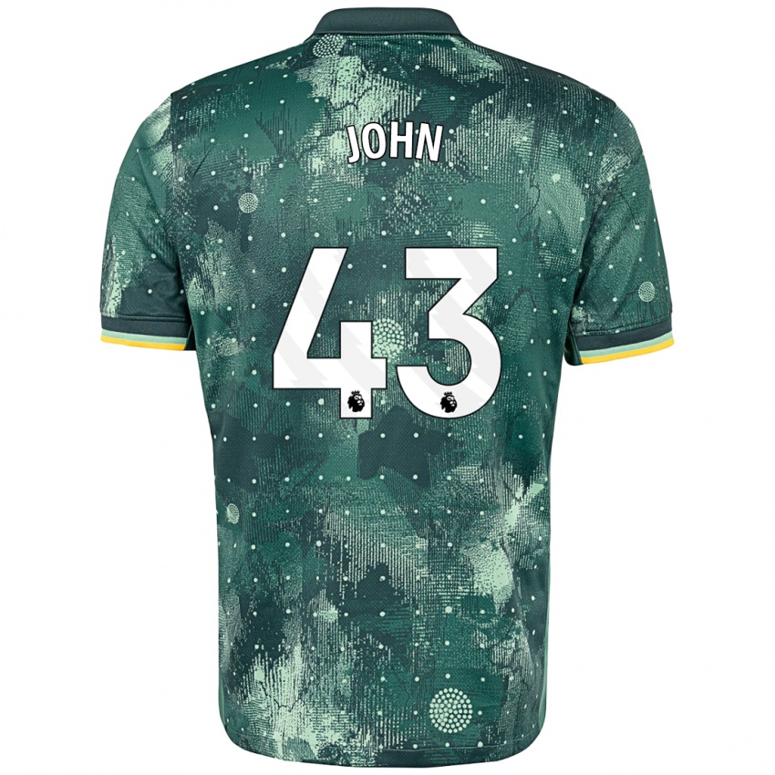 Niño Camiseta Nile John #43 Verde Menta Equipación Tercera 2024/25 La Camisa Argentina