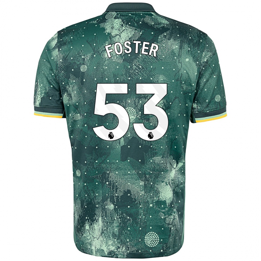 Niño Camiseta Brooklyn Lyons Foster #53 Verde Menta Equipación Tercera 2024/25 La Camisa Argentina