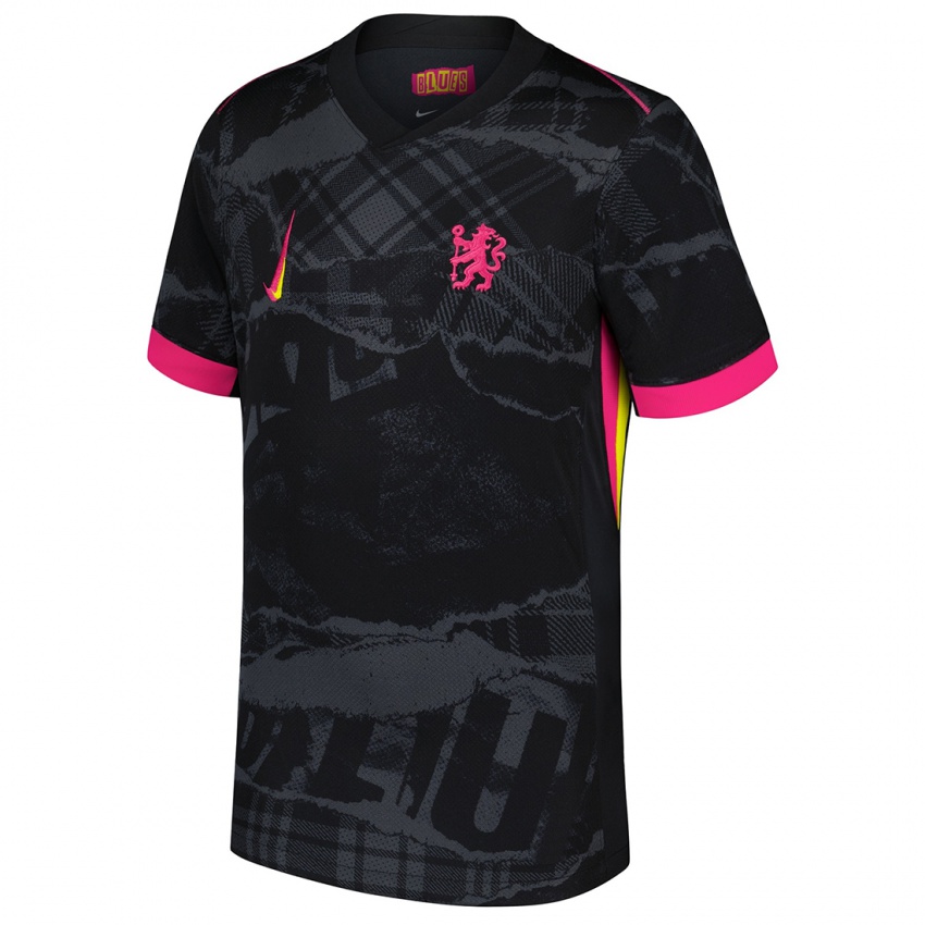 Niño Camiseta Cole Palmer #20 Negro Rosa Equipación Tercera 2024/25 La Camisa Argentina