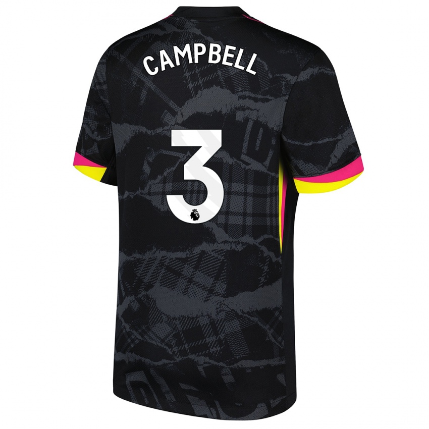 Niño Camiseta Harrison Murray-Campbell #3 Negro Rosa Equipación Tercera 2024/25 La Camisa Argentina