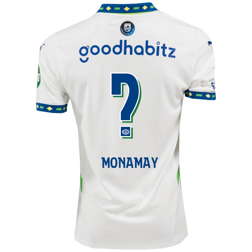 Niño Camiseta Madi Monamay #0 Blanco Azul Oscuro Equipación Tercera 2024/25 La Camisa Argentina