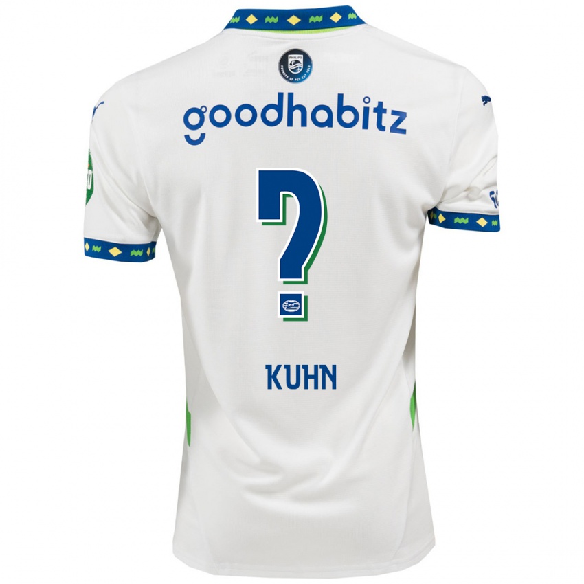 Niño Camiseta Wessel Kuhn #0 Blanco Azul Oscuro Equipación Tercera 2024/25 La Camisa Argentina