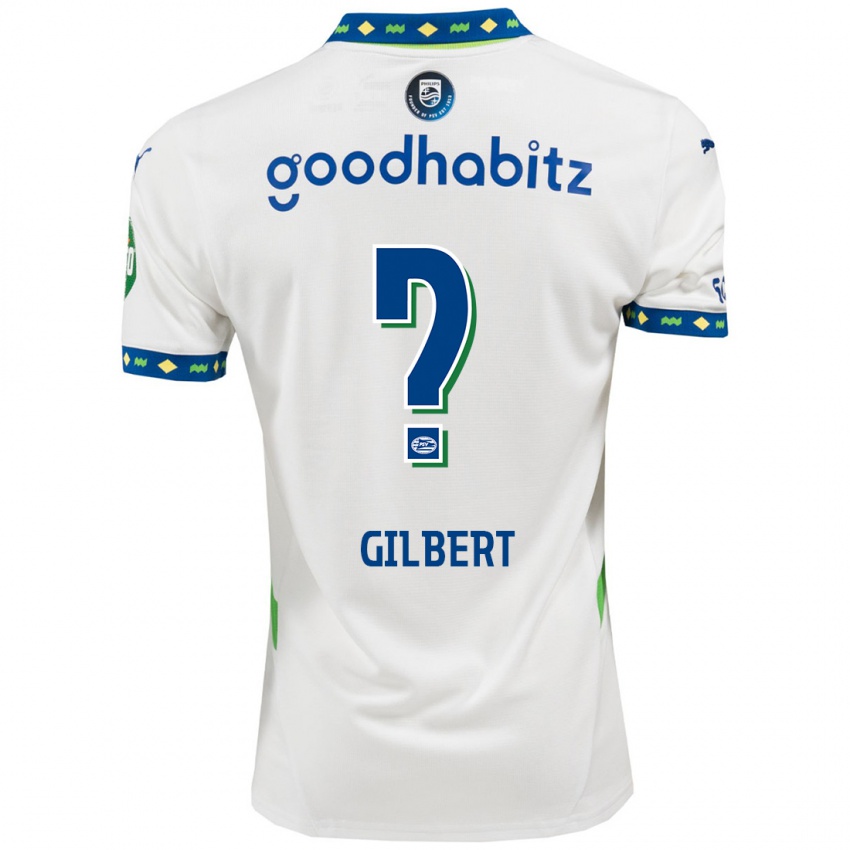 Niño Camiseta Dantaye Gilbert #0 Blanco Azul Oscuro Equipación Tercera 2024/25 La Camisa Argentina