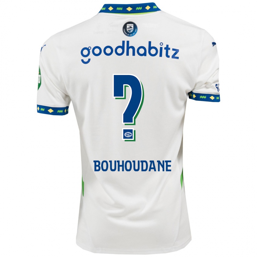 Niño Camiseta Sami Bouhoudane #0 Blanco Azul Oscuro Equipación Tercera 2024/25 La Camisa Argentina