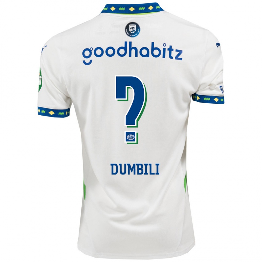 Niño Camiseta Samuel Dumbili #0 Blanco Azul Oscuro Equipación Tercera 2024/25 La Camisa Argentina