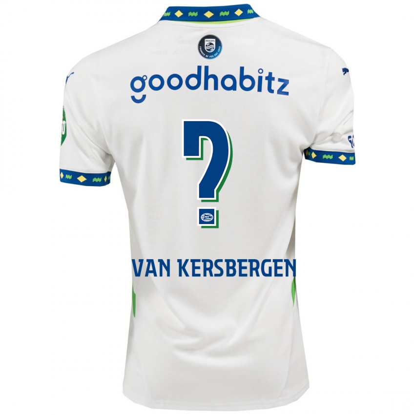 Niño Camiseta Sander Van Kersbergen #0 Blanco Azul Oscuro Equipación Tercera 2024/25 La Camisa Argentina