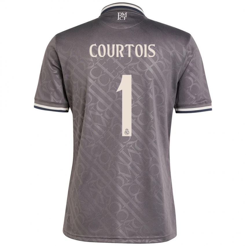 Niño Camiseta Thibaut Courtois #1 Carbón Equipación Tercera 2024/25 La Camisa Argentina