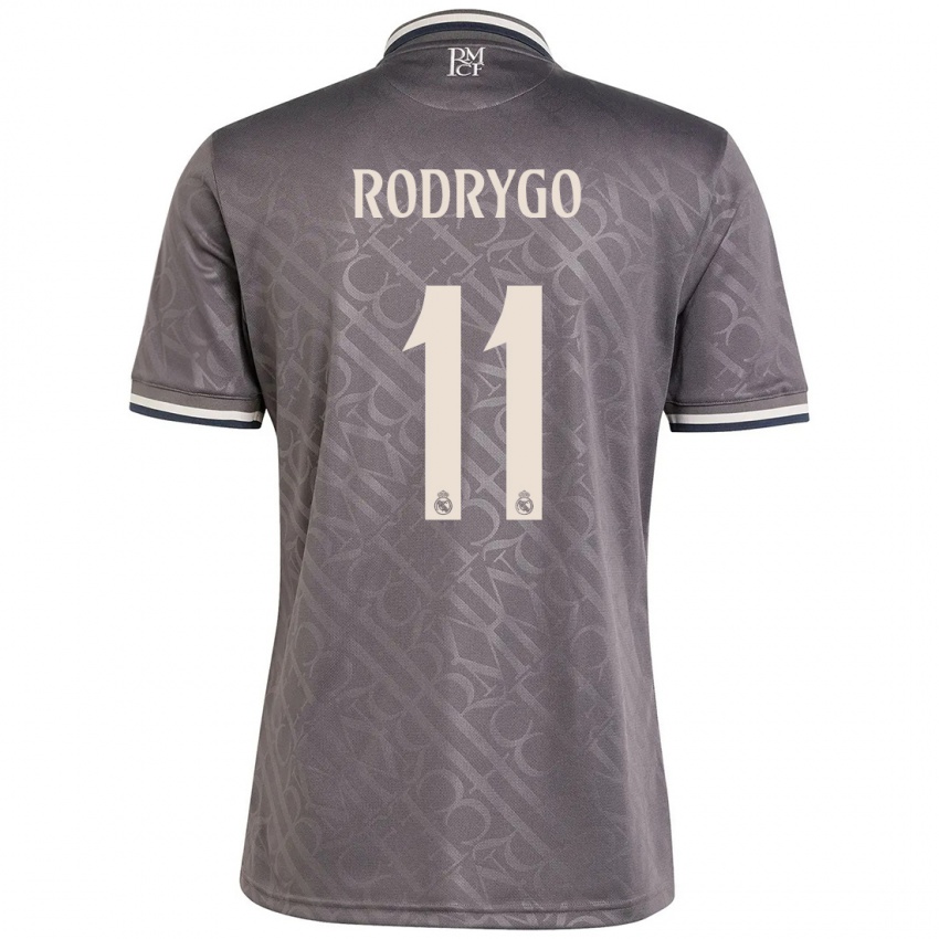 Niño Camiseta Rodrygo #11 Carbón Equipación Tercera 2024/25 La Camisa Argentina