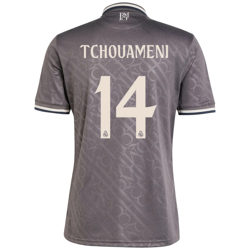 Niño Camiseta Aurelien Tchouameni #14 Carbón Equipación Tercera 2024/25 La Camisa Argentina