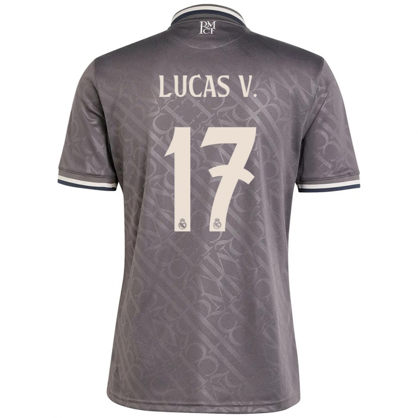 Niño Camiseta Lucas Vazquez #17 Carbón Equipación Tercera 2024/25 La Camisa Argentina