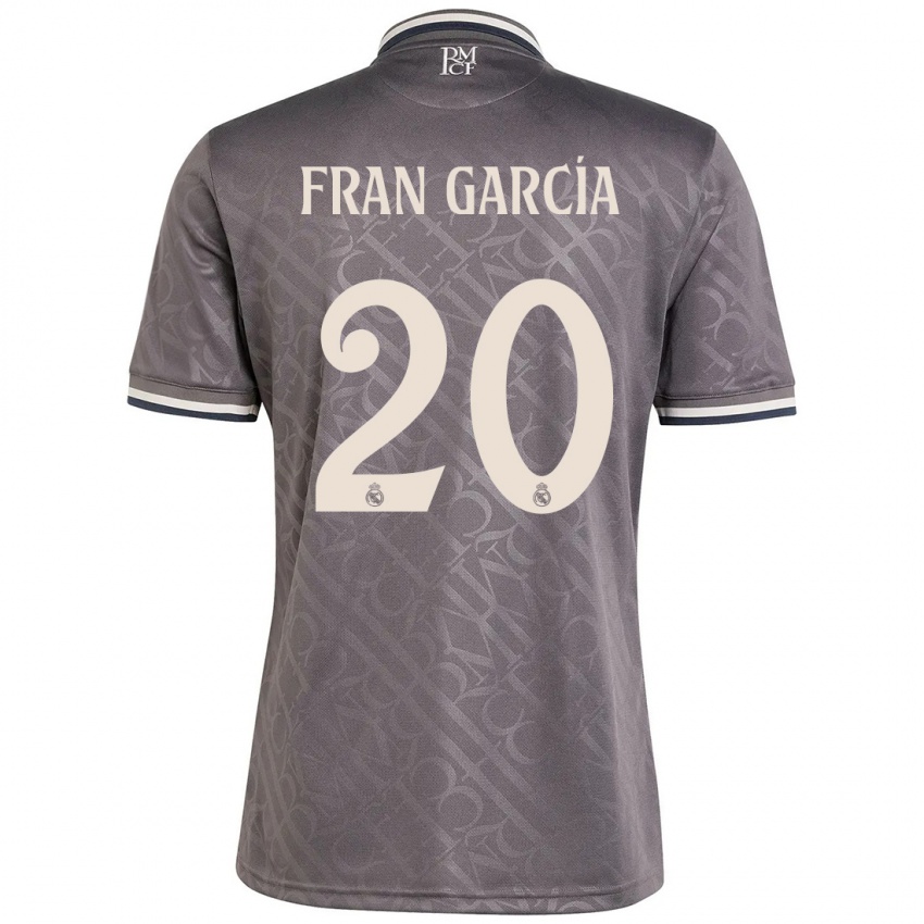 Niño Camiseta Fran García #20 Carbón Equipación Tercera 2024/25 La Camisa Argentina