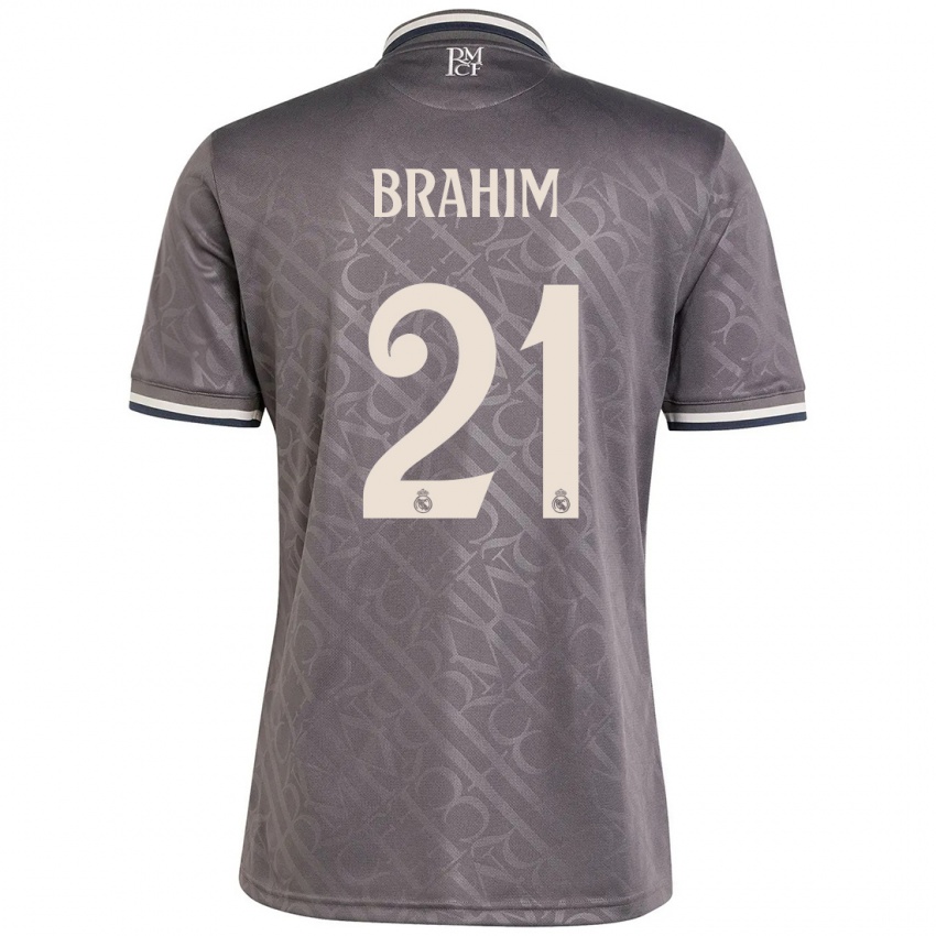 Niño Camiseta Brahim Diaz #21 Carbón Equipación Tercera 2024/25 La Camisa Argentina