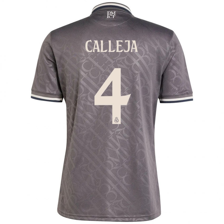 Niño Camiseta Jaime Calleja #4 Carbón Equipación Tercera 2024/25 La Camisa Argentina