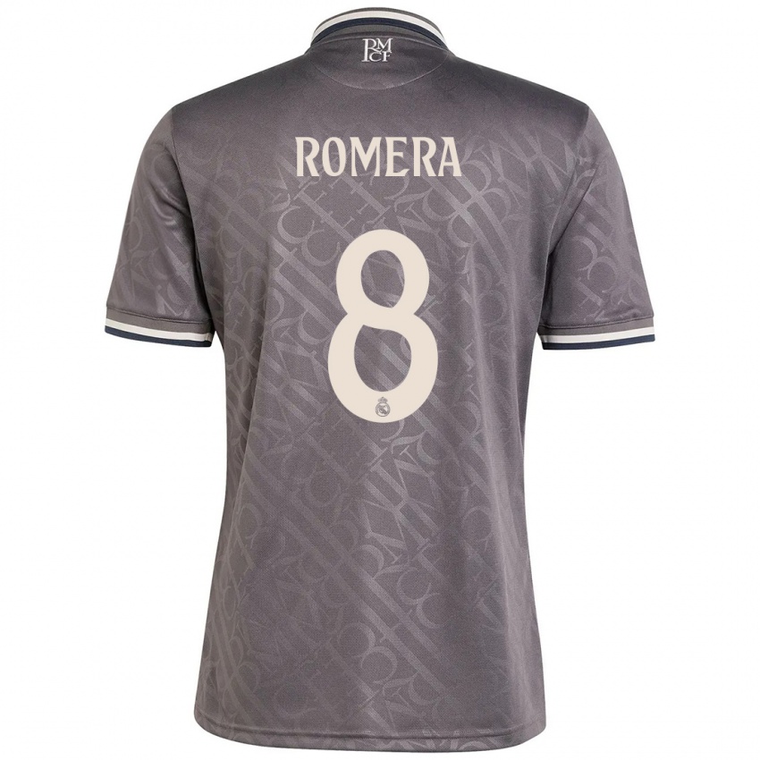 Niño Camiseta Miguel Romera #8 Carbón Equipación Tercera 2024/25 La Camisa Argentina