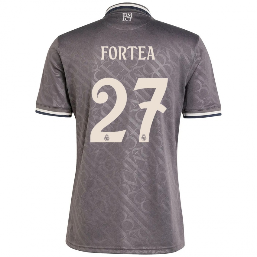 Niño Camiseta Jesús Fortea #27 Carbón Equipación Tercera 2024/25 La Camisa Argentina