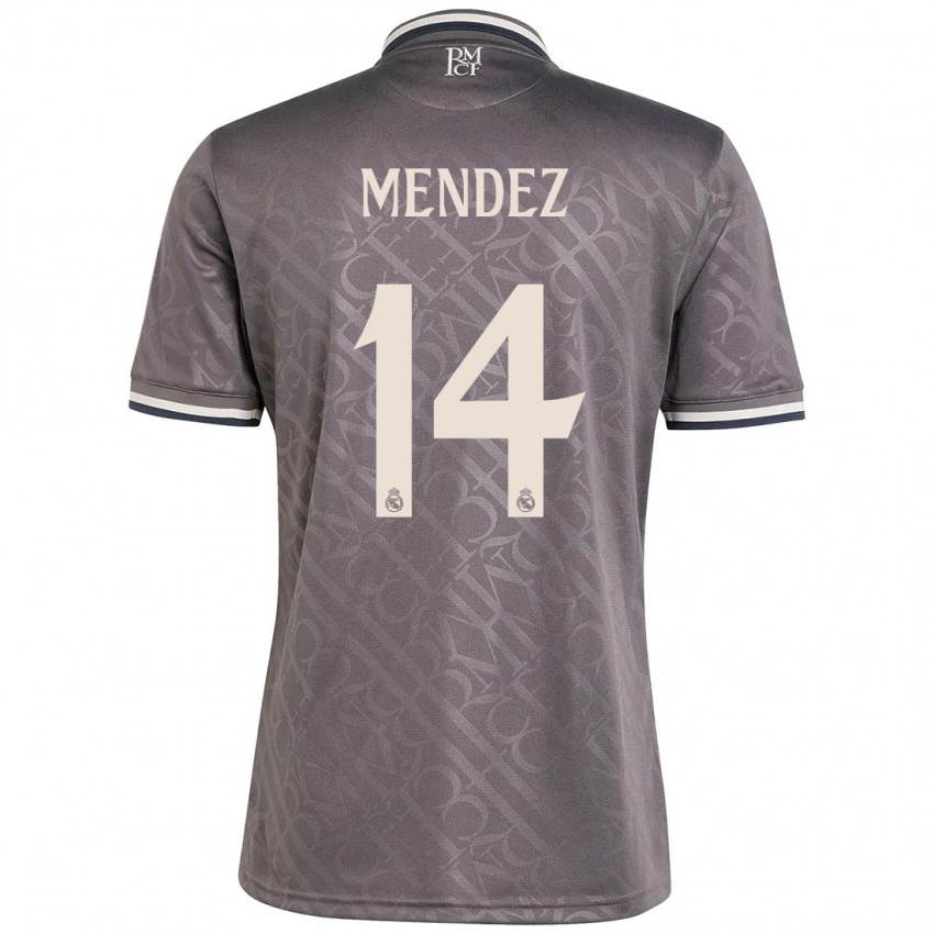 Niño Camiseta María Méndez #14 Carbón Equipación Tercera 2024/25 La Camisa Argentina