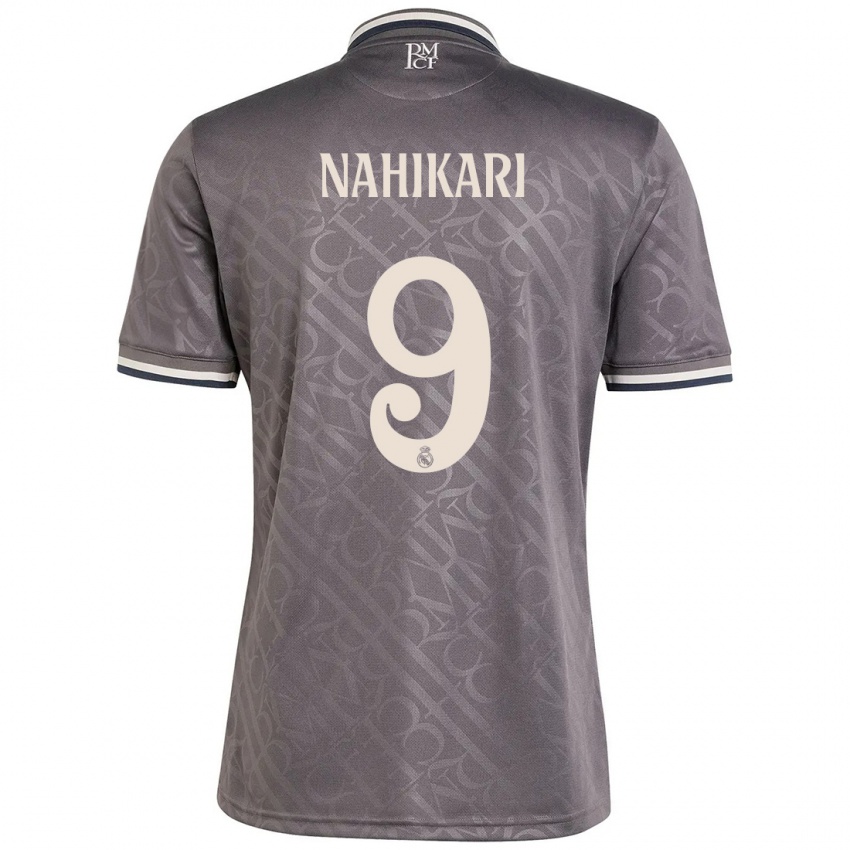 Niño Camiseta Nahikari Garcia #9 Carbón Equipación Tercera 2024/25 La Camisa Argentina