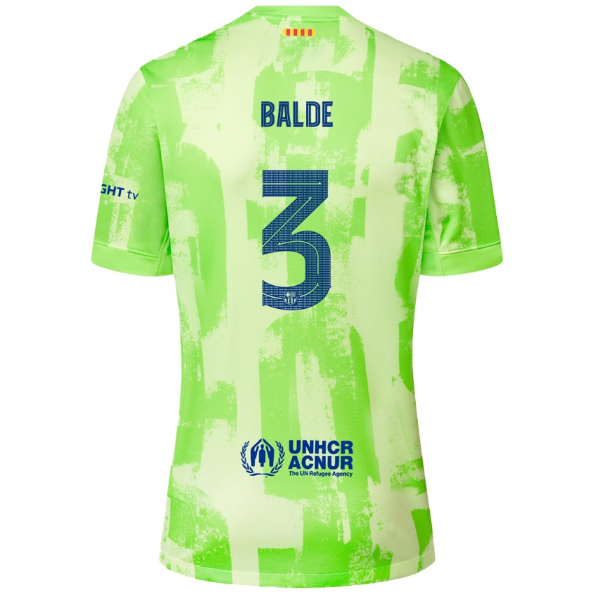 Niño Camiseta Alejandro Balde #3 Lima Equipación Tercera 2024/25 La Camisa Argentina