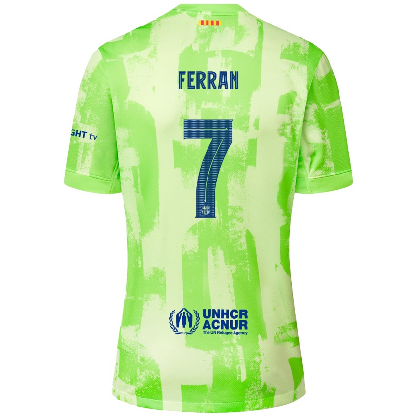 Niño Camiseta Ferran Torres #7 Lima Equipación Tercera 2024/25 La Camisa Argentina