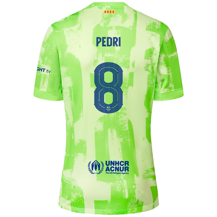 Niño Camiseta Pedri #8 Lima Equipación Tercera 2024/25 La Camisa Argentina