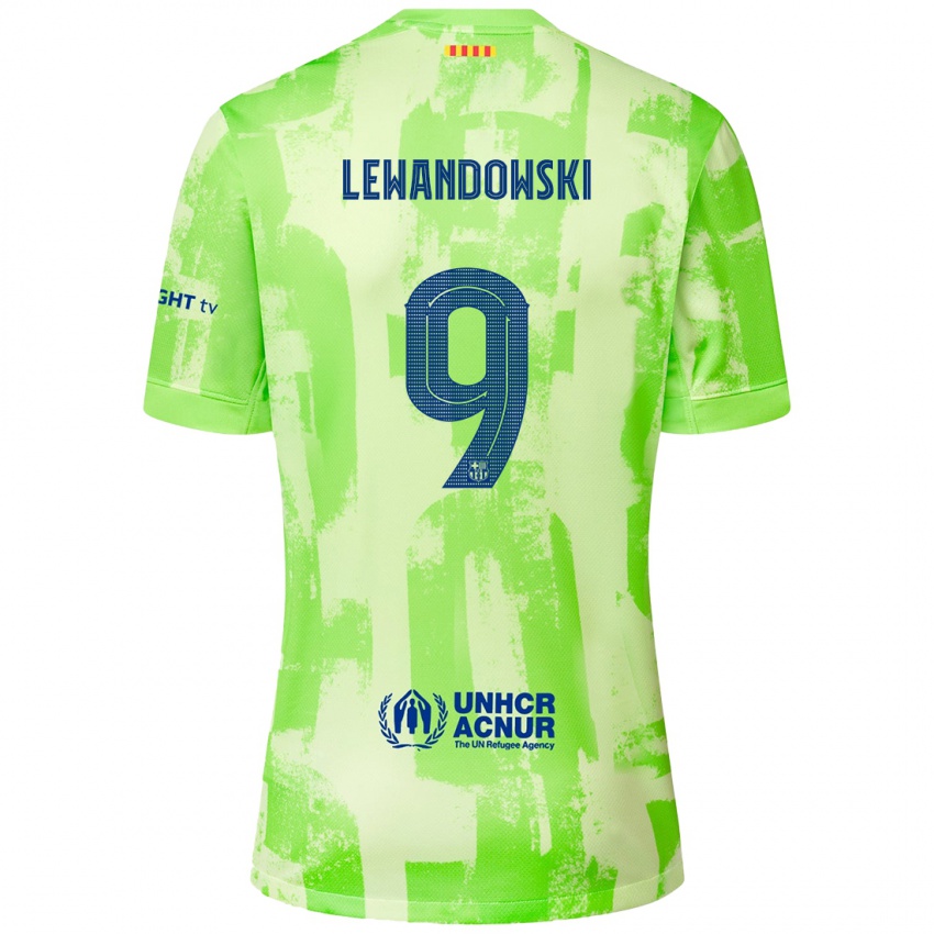 Niño Camiseta Robert Lewandowski #9 Lima Equipación Tercera 2024/25 La Camisa Argentina