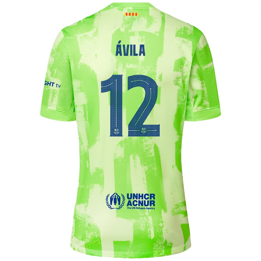 Niño Camiseta Dani Ávila #12 Lima Equipación Tercera 2024/25 La Camisa Argentina